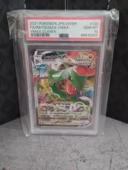 PSA 10 Rayquaza VMAX Climax 120/184 – Japanese Pokemon TCG GEM MINT - Image 1