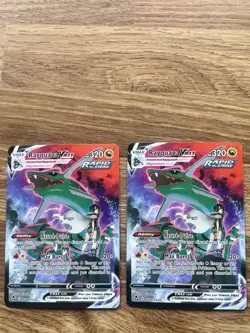 Pokemon TCG Rayquaza VMAX Card 102/159 Mint Condition Ultra Rare (X2) - Image 1