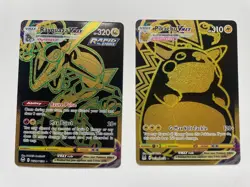 Pokemon TCG Rayquaza & Pikachu VMAX (TG29/TG30) Holo Secret Rare/ Ultra Rare - Image 5