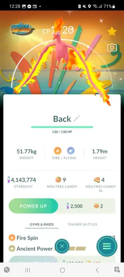 Pokemon Go Legendary Shiny Moltres ( Background) - Image 1