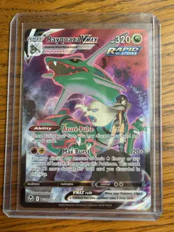 Pokemon TCG Rayquaza VMAX Silver Tempest Trainer Gallery TG20/TG30 Ultra Rare - Image 1