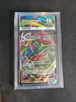 Pokemon TCG Rayquaza VMAX Crown Zenith Card 102/159 Ace Gem Mint 10 - Image 1