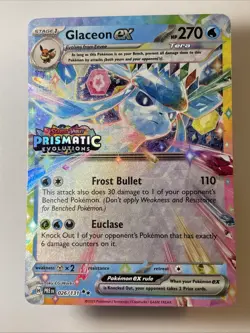 Glaceon ex (Prismatic Evolutions Stamp) 026/131 Miscellaneous Cards & Products - Image 1