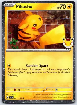 Pikachu (Pokemon Day 2026) 051/162 Holo Misc Cards & Products Pokemon NM - Image 1