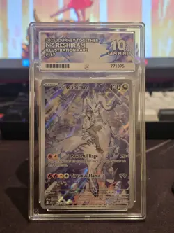Pokemon TCG N's Reshiram Card 167/159 Journey Together Ace 10 Gem Mint - Image 1