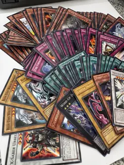 Yu Gi Oh Card Lot - Storage Find **Read Description** ~330 Cards - NM to Damaged - Image 1