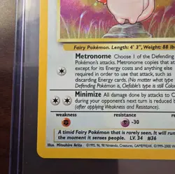 Clefable - 5/130 - Pokemon Base Set 2 Holo Rare Card WOTC LP - Image 4