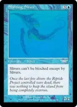 SHIFTING SLIVER Legions MTG Blue Creature  Sliver Unc - Image 1
