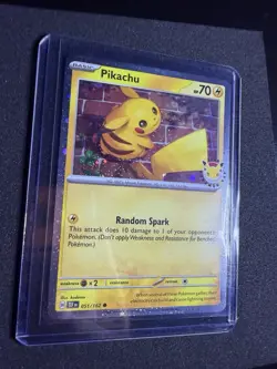 Pikachu (Pokemon Day 2026) 051/162 30th Anniversary Cosmos Holo - Image 3