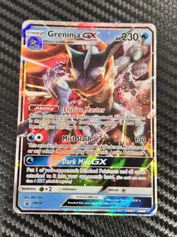 Pokemon Greninja GX SM197 Black Star Promo Holo Stage 2 230 HP SM - Image 1