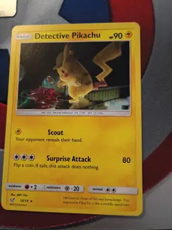 3 POKEMON Detective Pikachu Cards Holo LP - Image 3