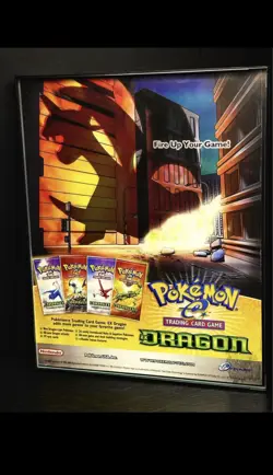2003 Pokemon Dragon Ex TCG Framed Ad - See Description - Image 1