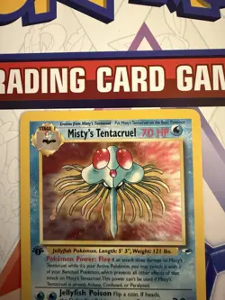 2000 Pokemon Gym Heroes 1st Edition Misty’s Tentacruel Holo 10/132 READ 🔥 - Image 2