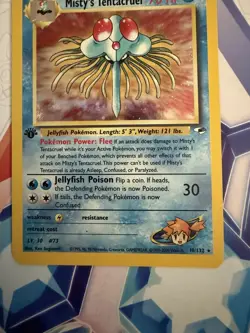 2000 Pokemon Gym Heroes 1st Edition Misty’s Tentacruel Holo 10/132 READ 🔥 - Image 3