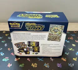 Pokemon TCG Surging Sparks ETB Opened NO PACKS OR PROMO Only Accessories & Box - Image 4