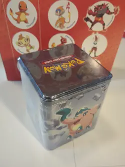 Pokemon TCG: Stacking Tin Q1 2024 - Metal Type Sealed OFFICIAL Pokemon Tins & Bo - Image 2