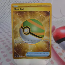Pokemon TCG - Nest Ball 255/198 - Scarlet & Violet - Holo Gold Hyper Rare - Image 1