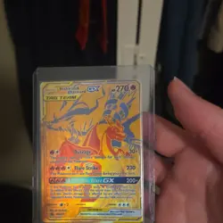 Pokemon Reshiram & Charizard GX TAG TEAM Promo Holo SM247 HP 270 English - Image 1