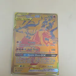 Pokemon Reshiram & Charizard GX TAG TEAM Promo Holo SM247 HP 270 English - Image 4