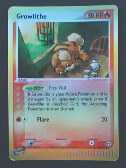 Growlithe (Reverse Holo) 65/100 - EX Sandstorm Pokemon TCG - LP - Image 1