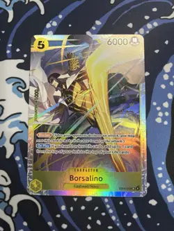 Bandai One Piece Card Game Egghead/Navy EB04-058 Borsalino SR Foil Blocker 6000 - Image 1