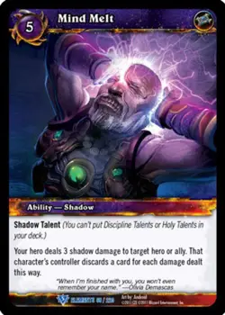 NM-Mint WoW TCG Mind Melt War of the Elements World of Warcraft - Image 1