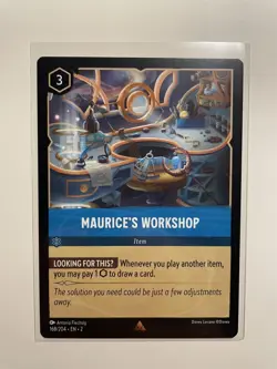 Maurice's Workshop 168/204 - Lorcana Rise of the Floodborn Non-foil Rare - Image 1