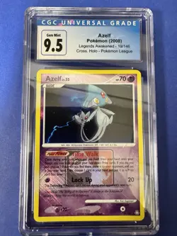 2008 Pokemon League Legends Awakened Azelf 19/146 Crosshatch RH CGC Gem Mint 9.5 - Image 1