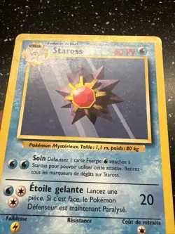 Carte Pokemon Francais Wizard Set De Base Staross 64/102 Edition 2 Unlimited - Image 3