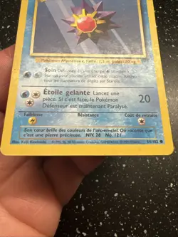 Carte Pokemon Francais Wizard Set De Base Staross 64/102 Edition 2 Unlimited - Image 5