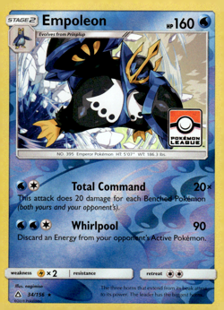 Empoleon - 34/156 (Pokemon League) Reverse Holo Promo League & Championship Card - Image 1