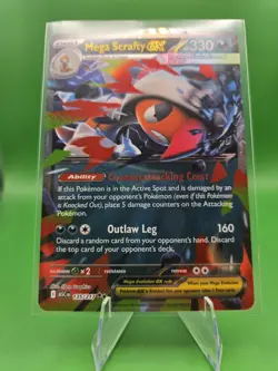 Mega Scrafty Ex 135 Full Art Ultra Rare Ascended Heroes En Pokemon Card - Image 5