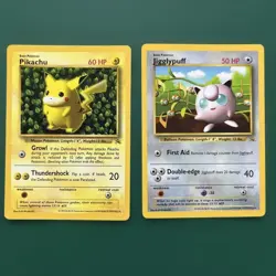 Pikachu Pudding Pikachu English version Old Back 2 Promo Rare Pokemon Card Game - Image 1