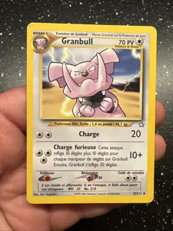 Carte Pokemon Wizards Neo Genesis Granbull 37/111 Francais Vf Fr - Image 2