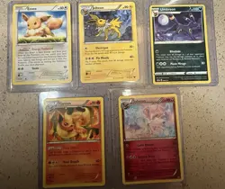 Pokemon TCG 5 Card Lot Eevee Jolteon Umbreon Flareon Sylveon - Image 1