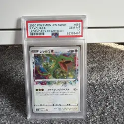 Pokemon Rayquaza Amazing Rare PSA 10 Japanese Legendary Heartbeat Card - Image 1