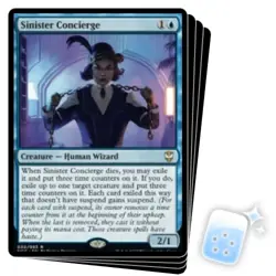 SINISTER CONCIERGE X4 Streets Of New Capenna: Commander Magic MTG MINT CARD - Image 1