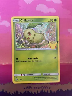 Pokemon Card Chikorita McDonald's 2019 Holo 2/25 Near Mint - Image 1