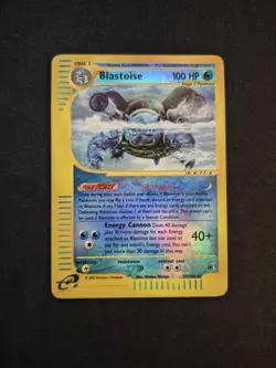 Blastoise 37/165 HP - Reverse Holo Rare - Expedition Base Set - Image 1