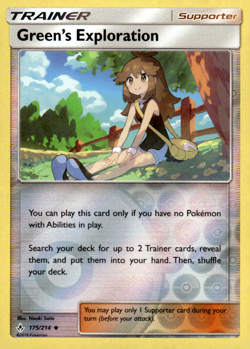 Green's Exploration Reverse Holo Uncommon SM - Unbroken Bonds 175/214 NM - Image 1