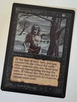 Magic the Gathering MTG Beta Scavenging Ghoul NM (Beta Bob) - Image 1
