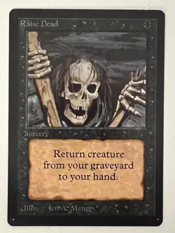 Magic the Gathering MTG Beta Raise Dead NM- (Beta Bob) - Image 1