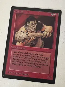 Magic the Gathering MTG Beta Gray Ogre NM (Beta Bob) - Image 1
