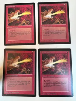 Magic the Gathering MTG Firebreathing BETA NM Playset (4) (Beta Bob) - Image 1