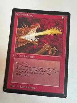 Magic the Gathering MTG Firebreathing BETA NM Playset (4) (Beta Bob) - Image 3