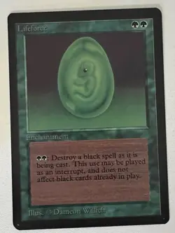 Magic the Gathering MTG Beta Lifeforce NM (Beta Bob) - Image 1