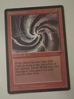 Magic the Gathering MTG Legends Storm World NM- (Beta Bob) - Image 1