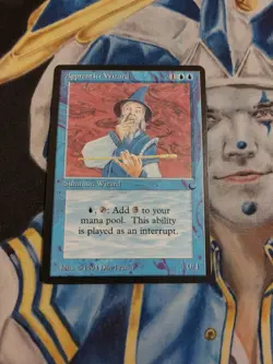 Apprentice Wizard MTG The Dark Rare Blue Creature Slightly Played x1 GG5 - Image 2
