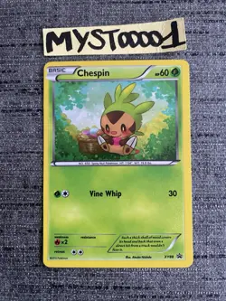Carte Pokemon Chespin XY88 Promo Holo Anglais OCCASION - Image 1