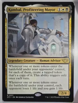 Kambal, Profiteering Mayor - R211 - MTG - Outlaws of Thunder Junction (OTJ) - Image 1